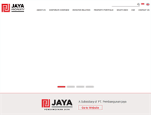 Tablet Screenshot of jayaproperty.com